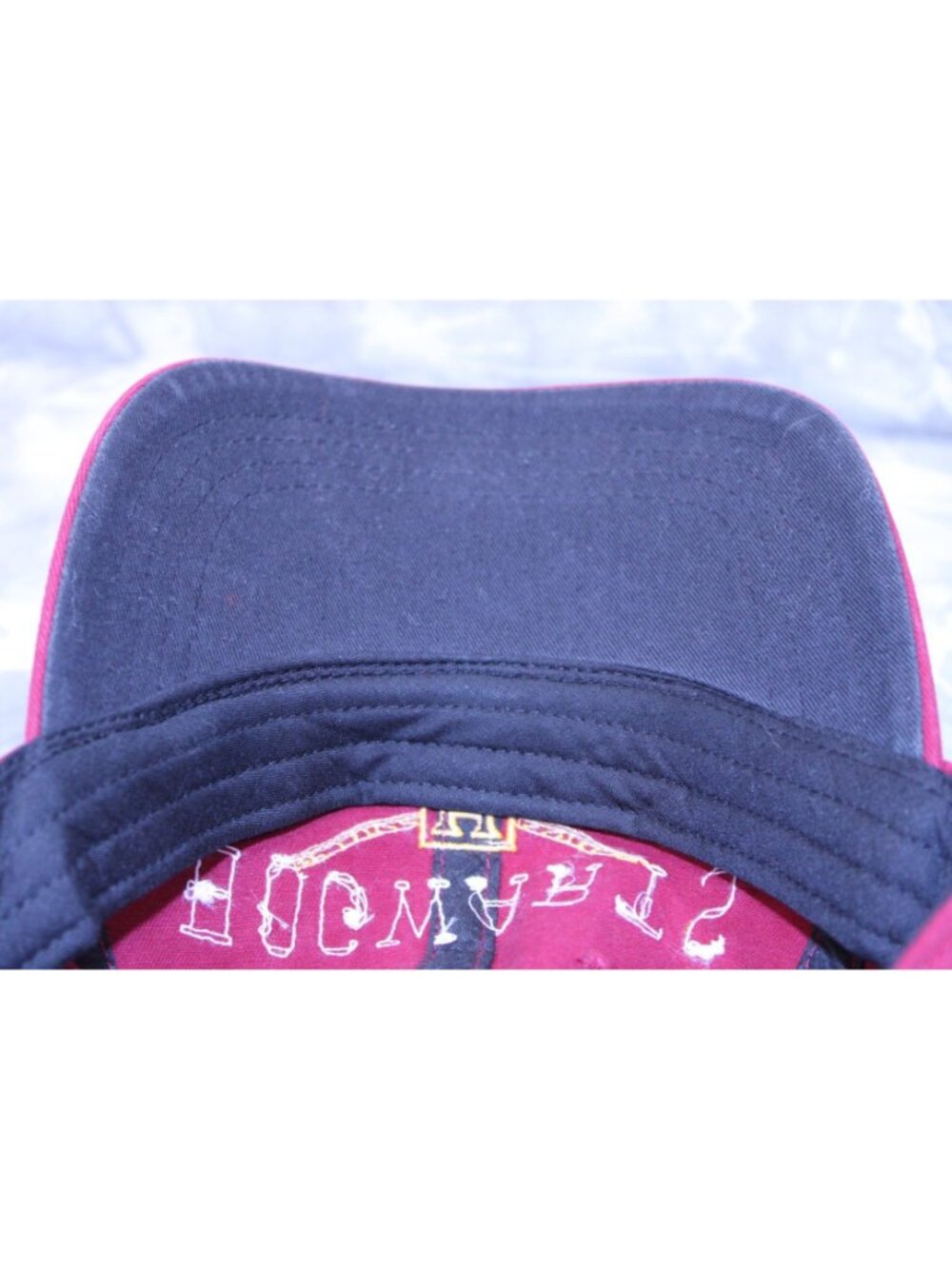OSFA Harry Potter Hogwarts Alumni Adjustable Strapback Cap Hat Dark Red - Picture 5 of 8